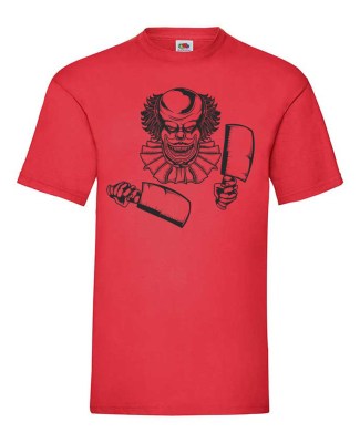 FRUIT OF THE LOOM T-shirt με Στάμπα 1709_Clown_5  ΚΟΚΚΙΝΟ.